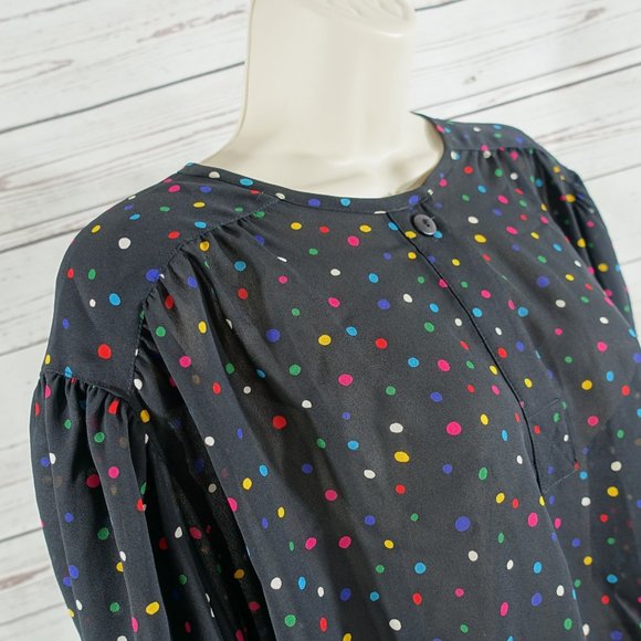 Collection By Josephine Vintage Black Blouse - Picture 5 of 8